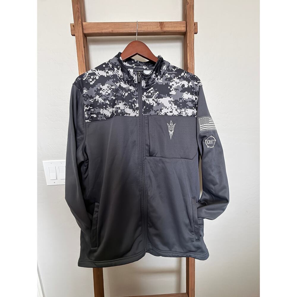 Colosseum ASU Sun Devils OHT Military Appreciation Digi Camo Full-Zip Jacket -L
